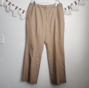 Brooks Brothers 346 Advantage Straight Wide Leg Khaki Trouser Pants Business 14